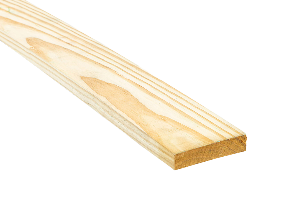 1-in x 4-in x 12-ft Pressure Treated Unfinished Southern Yellow Pine Board