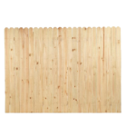 6-ft x 8-ft Pressure Treated Pine Dog Ear Privacy Stockade Fence Panel