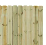 6-ft x 8-ft Pressure Treated Pine Dog Ear Privacy Stockade Fence Panel