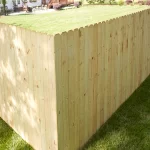 6-ft x 8-ft Pressure Treated Pine Dog Ear Privacy Stockade Fence Panel