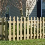 3/4-in x 3-1/2-in x 4-ft Pressure Treated Pine French Gothic Fence Picket