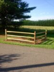 4-in x 7-ft Pressure Treated Pine Flat-top Split-rail Corner Wood Fence Post